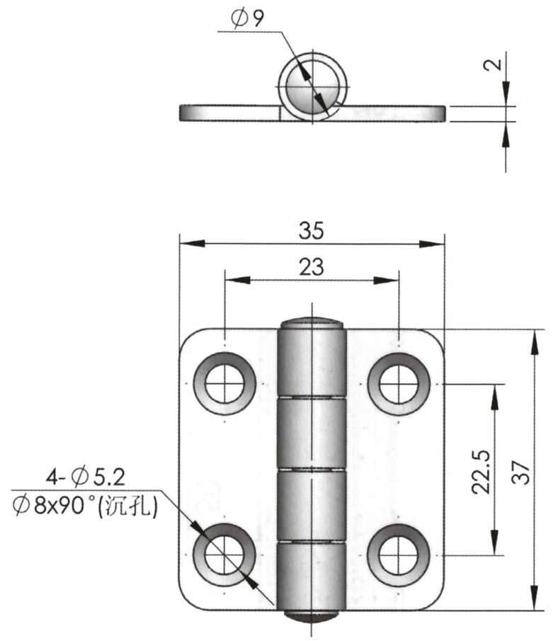 cl253-1 不锈钢铰链 铰链 产品信息 宁波欧堡科技有限公司